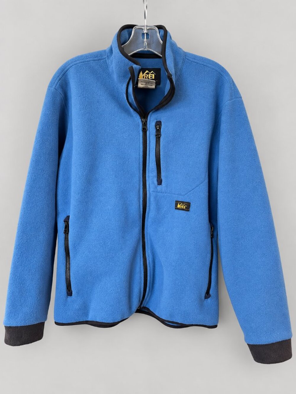 REI Co-op Women’s Blue Fleece Jacket XS Full Zip Lightweight Outdoor Hiking